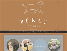Tablet Screenshot of pekaygoldens.com
